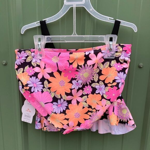 Girls Flounce Bikini & Tankini Bathing Suit Swimsuit 2-Pack Size L 10/12 Plus - Picture 3 of 11